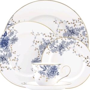 Lenox Garden Grove 5 Piece Place Setting White Tea Cup Open Box